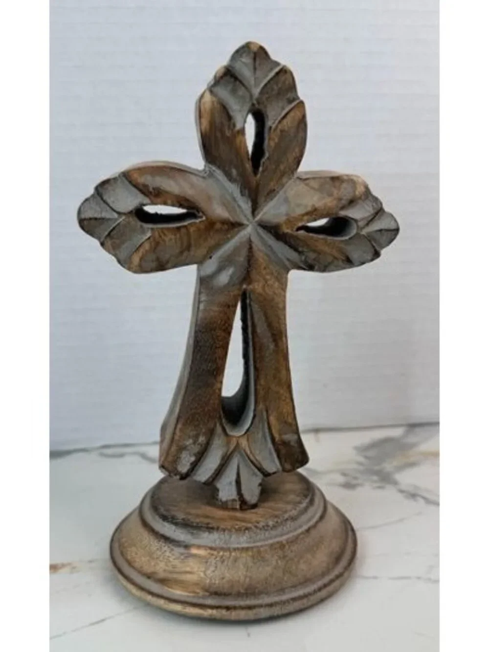 Rustic table top wooden cross, decor, spiritual, religious, rustic